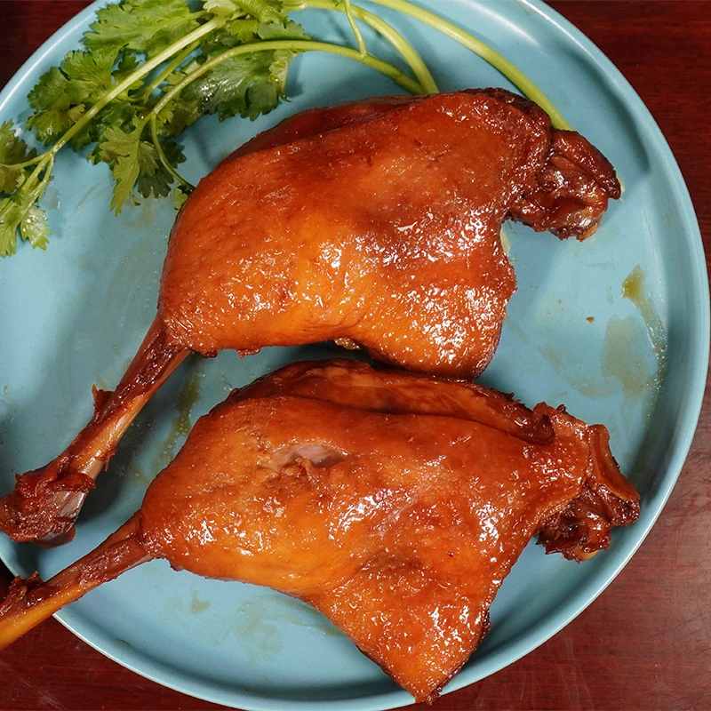 文虎五香风味鸭腿 当天新鲜卤制肉质酱香美味 可选4-6个 顺丰冷链