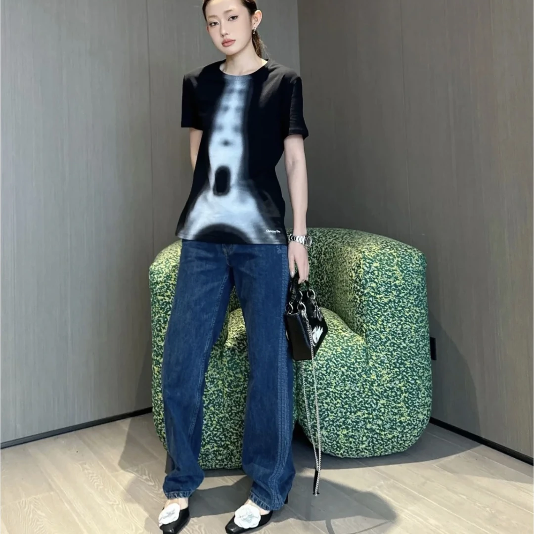 DIOR/迪奥SP0002 logo巴黎铁塔短袖 S码