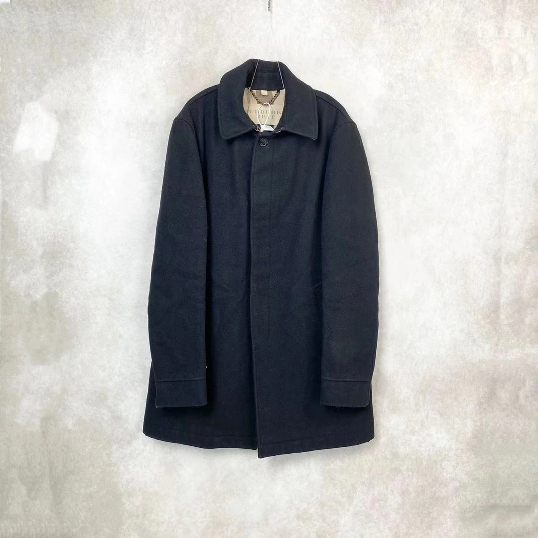 BURBERRY/博柏利 yf584 内里格纹大衣 L码 市场价13500 95新