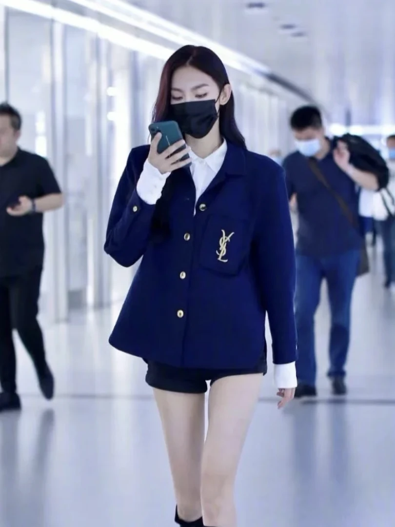 YSL/圣罗兰18379 slp 羊毛刺绣ysl衬衫 f34码