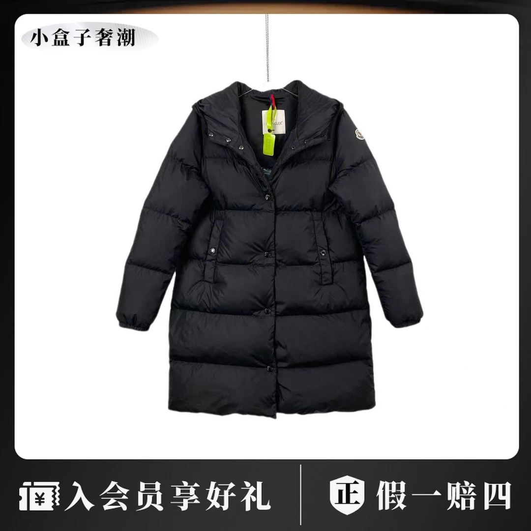 dq0010 Moncler 蒙口 黑色徽标羽绒服 1码