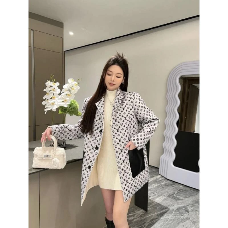 LouisVuitton/路易威登mb0001 老花双面大衣 36码 40000