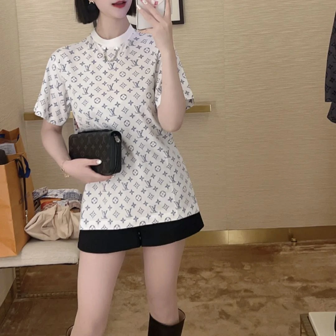 LouisVuitton/路易威登 bb0088 链条老花短袖 XL码 95新