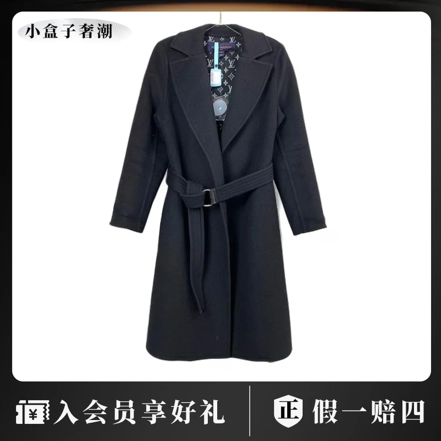 LouisVuitton/路易威登 16661 黑色内里老花满印大衣 34码