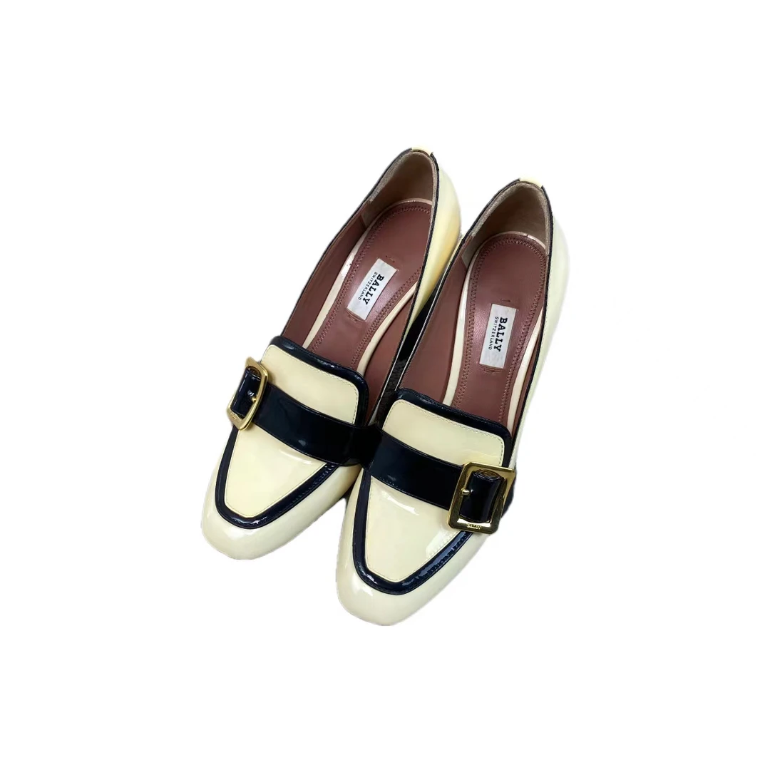 bally 巴利 10136 白色高跟鞋  市场价5590 95新