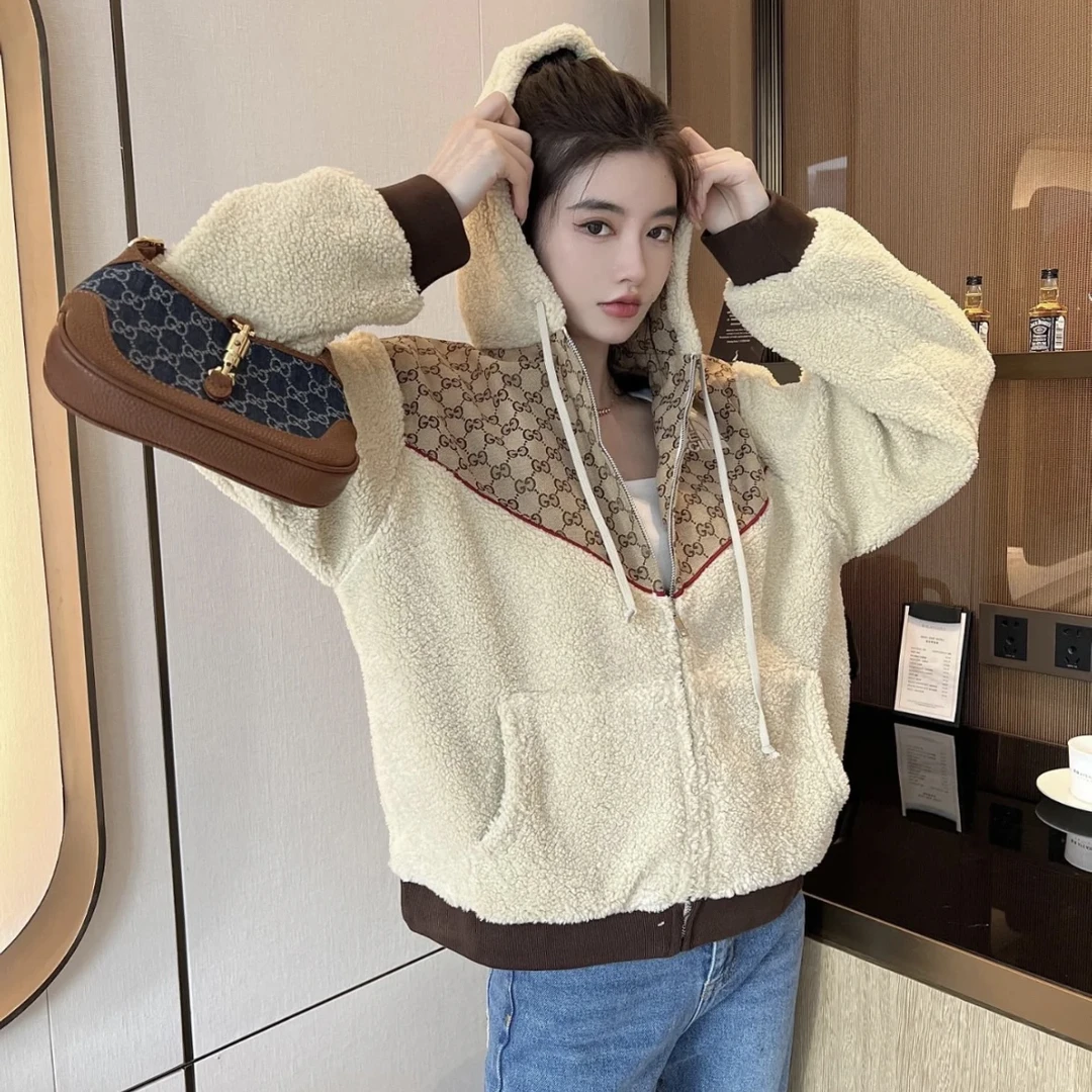 GUCCI/古驰 yy0070 北面联名羊羔绒外套 s码 14200 95新