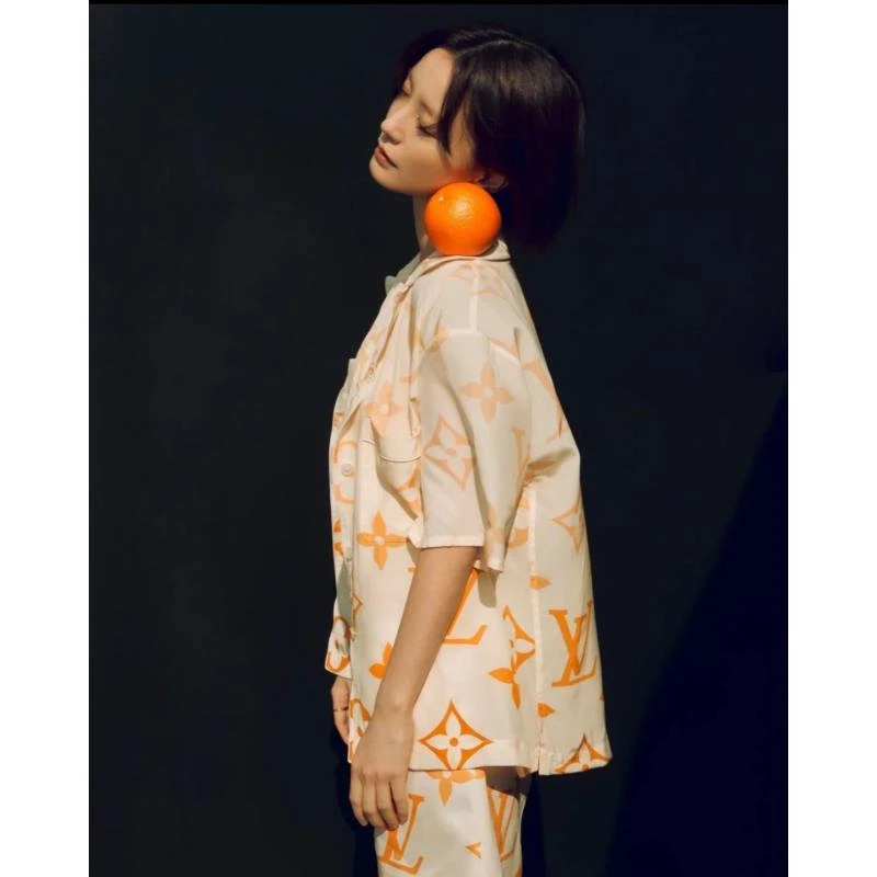 LouisVuitton/路易威登8652 渐变老花短袖衬衫 38码