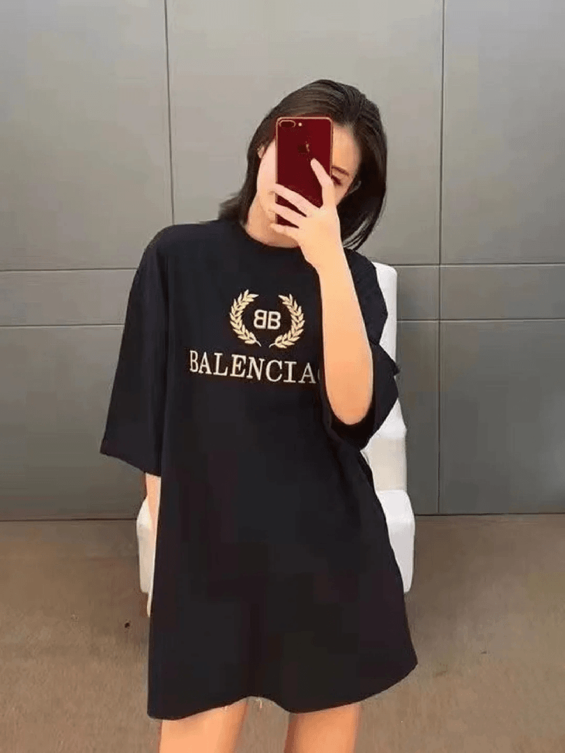 Balenciaga/巴黎世家 dd0717 麦穗logo短袖 m码