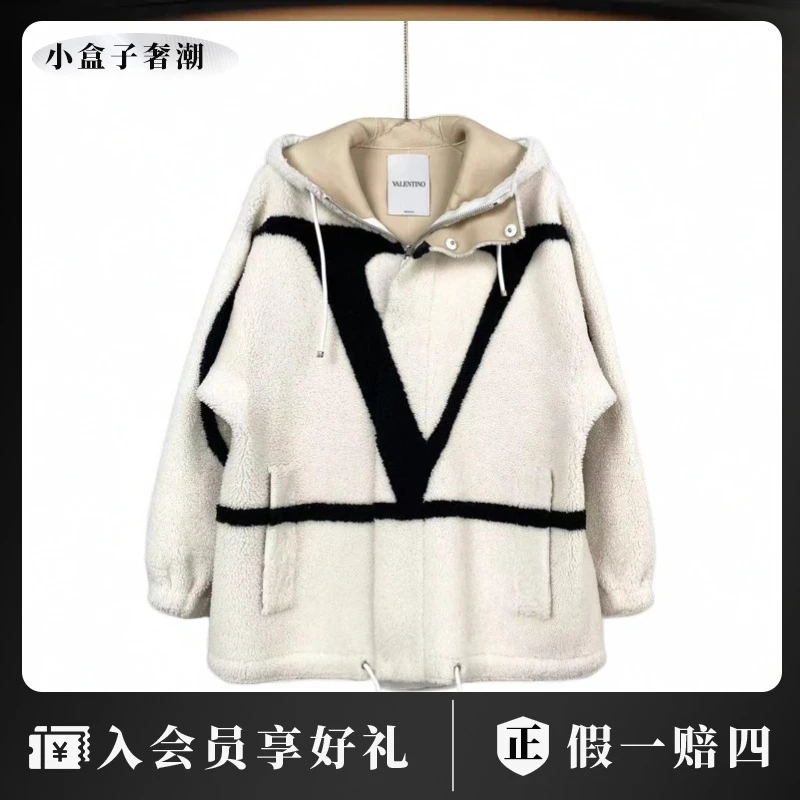 Valentino/华伦天奴wz0065 大logo羊羔毛外套 38码