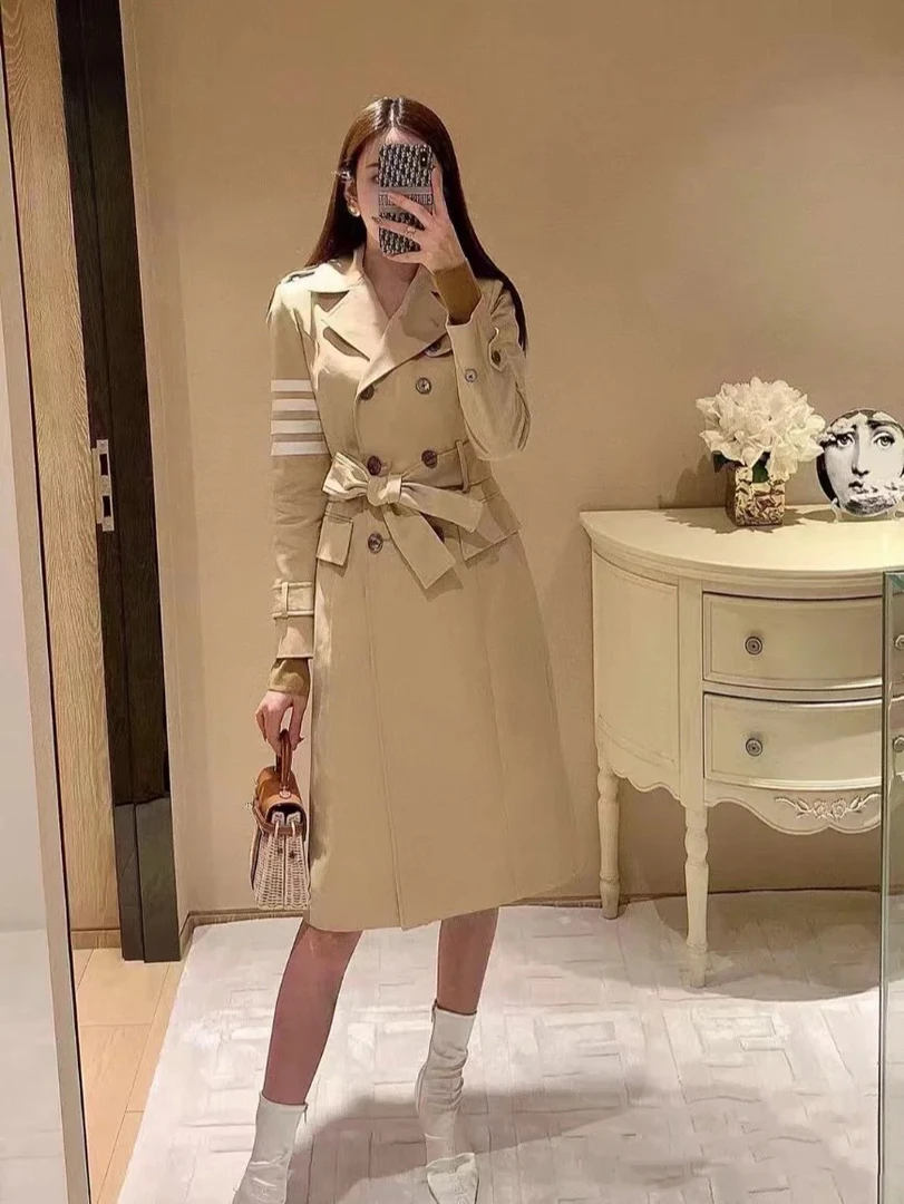 THOMBROWNE21970  卡其四杠风衣 38码