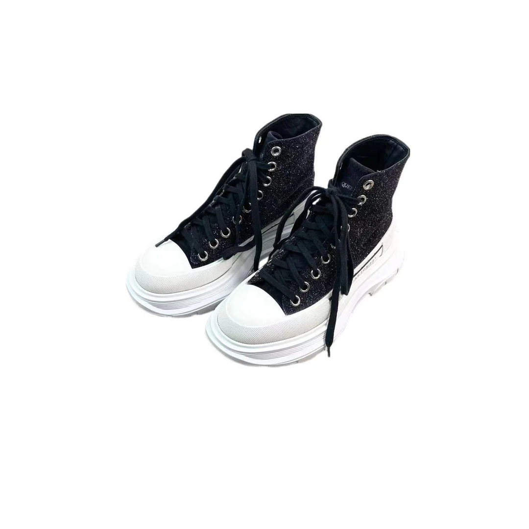 Alexander McQueen/亚历山大·麦昆10556 闪粉马丁靴 35.5码