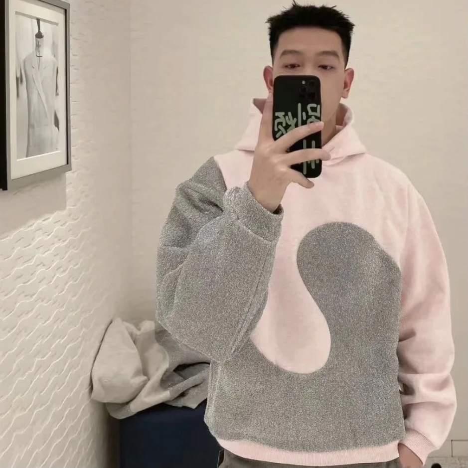 DIOR/迪奥 mb0009 拼接logo帽衫 m码  95新