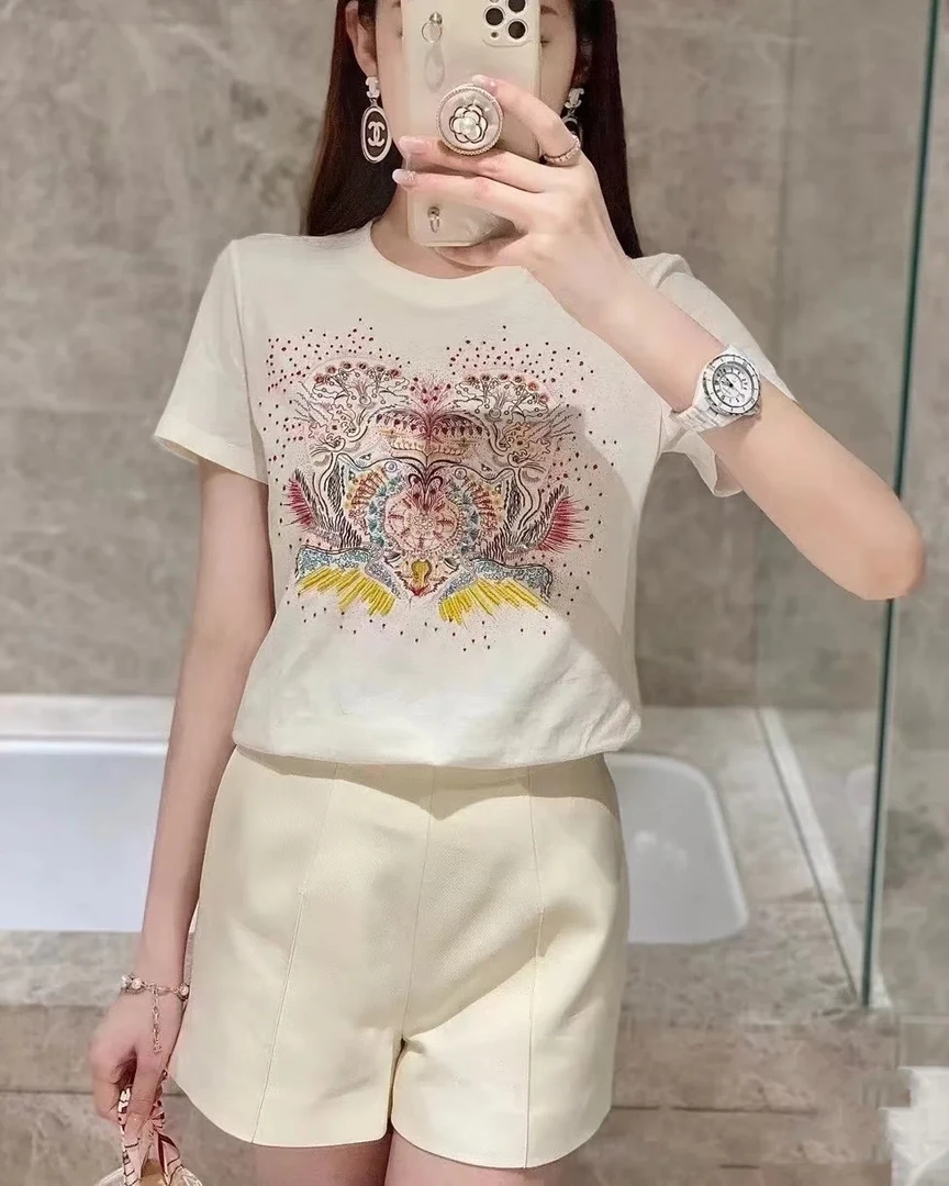 DIOR/迪奥dd0608 Dior 迪奥 印花短袖 s码