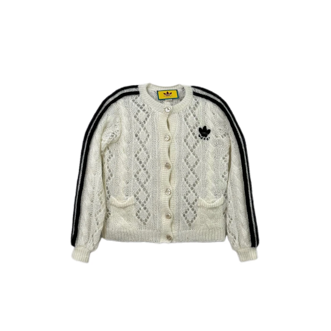 99新 GUCCI/古驰  8887 adidas联名针织开衫 S码  99新