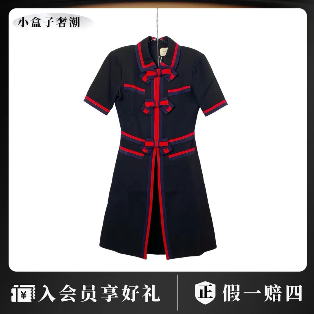 GUCCI/古驰 yd0036  蝴蝶结连衣裙 40码