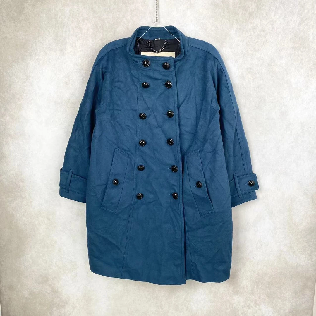 95新 BURBERRY/博柏利  15113 藏青蓝大衣 95新