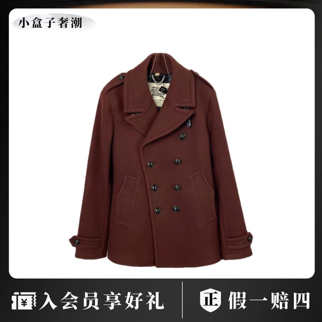 BURBERRY/博柏利 11600 双排扣风衣 52码 市场价12900  95新 微瑕