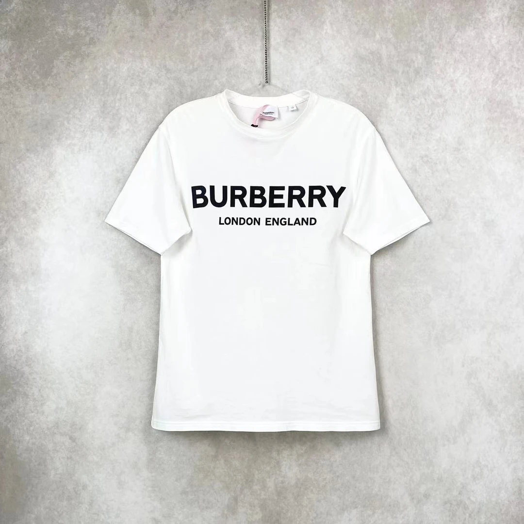 BURBERRY/博柏利白色 标语 logo 短袖
