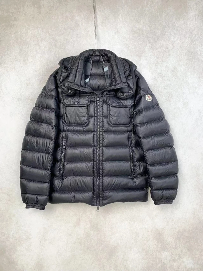 95新 MONCLER  12876 双包袋袖标羽绒服 1码 95新