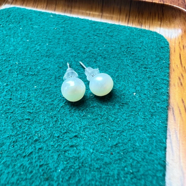 天然珍珠耳钉259