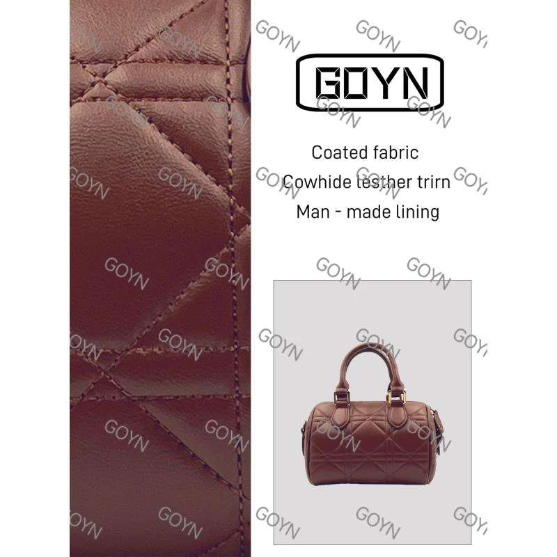 GOYN手工真皮女包 0314  保龄球咖啡色