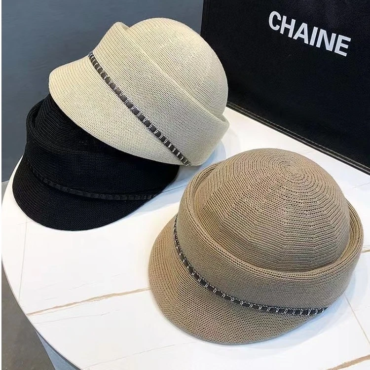 轻薄透气立体礼帽女夏季优雅百搭薄款鸭舌帽英伦复古减龄款马术帽