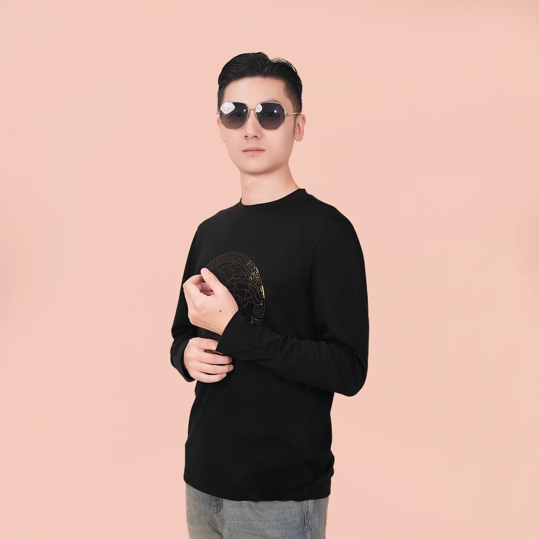 VERSTUE LEKFEN/瓦萨琪勒芬秋冬新款黑金百搭长袖T恤6236473639