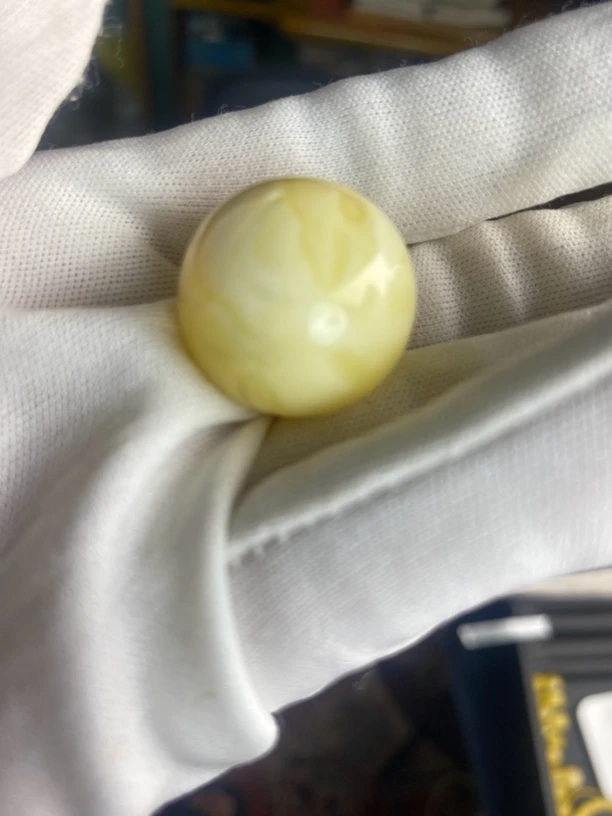 蜜蜡白蜡锁骨项链