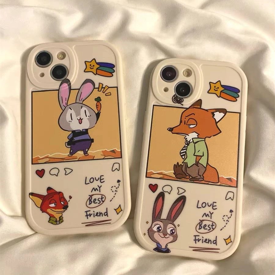 ins疯狂动物城iPhone12手机壳13promax苹果14女7plus/8plus软壳11