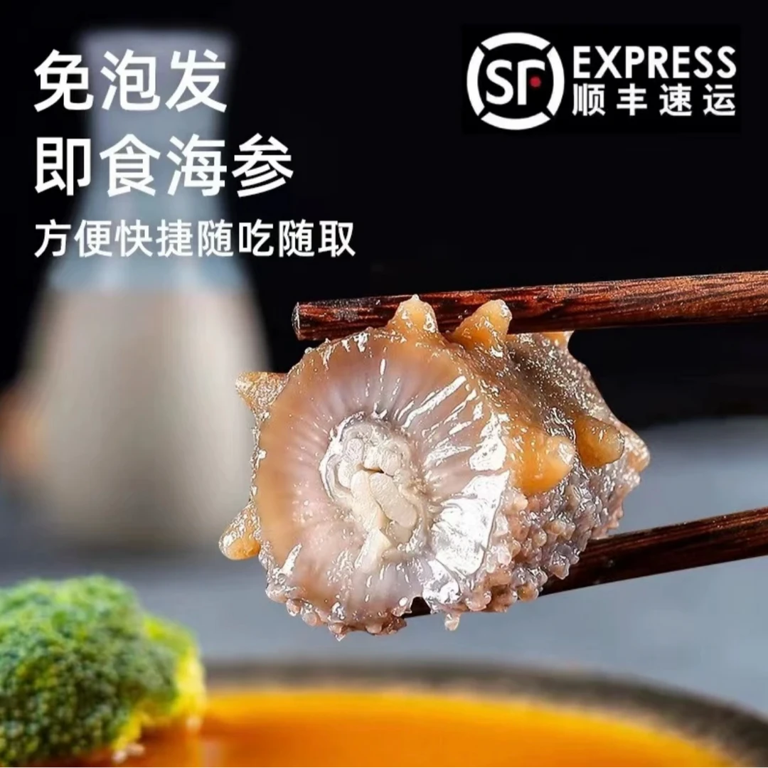 8A 三斤装 大连鲜食海参 一斤9-12个头 鲜食即食海参