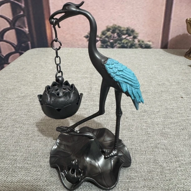 仙鹤莲花香炉居家香薰