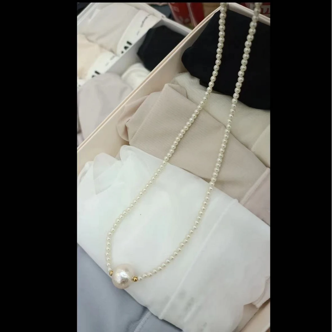 非金属仿珍珠项链 复古珠子百搭项链