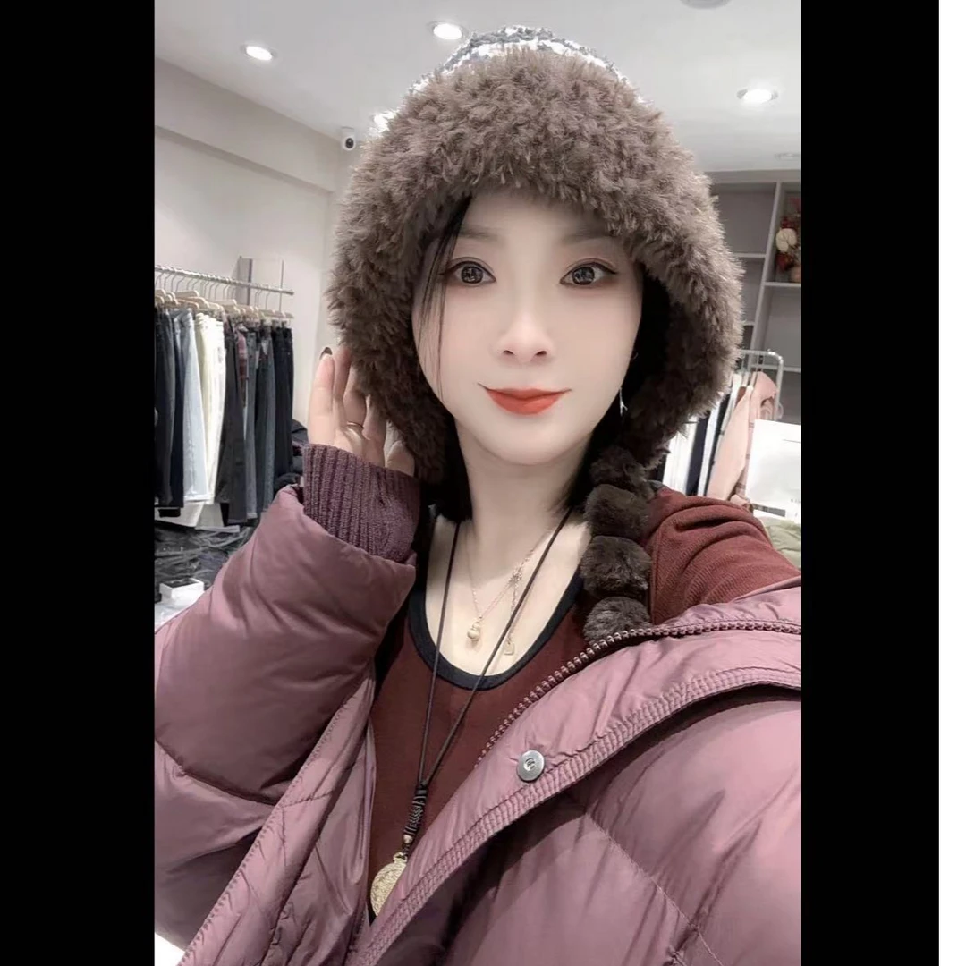 韩系针织棉帽---