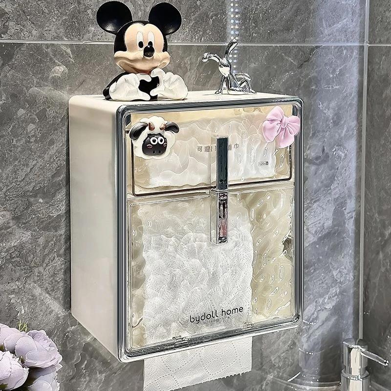 卫生间厕纸盒卫生纸收纳壁挂式置物架厕所卷纸纸巾抽纸巾盒防水