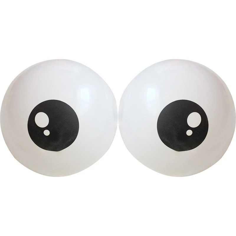 【天使有约】5寸加厚款眼睛气球 飞天章鱼 跟卡通动物造型100个包装