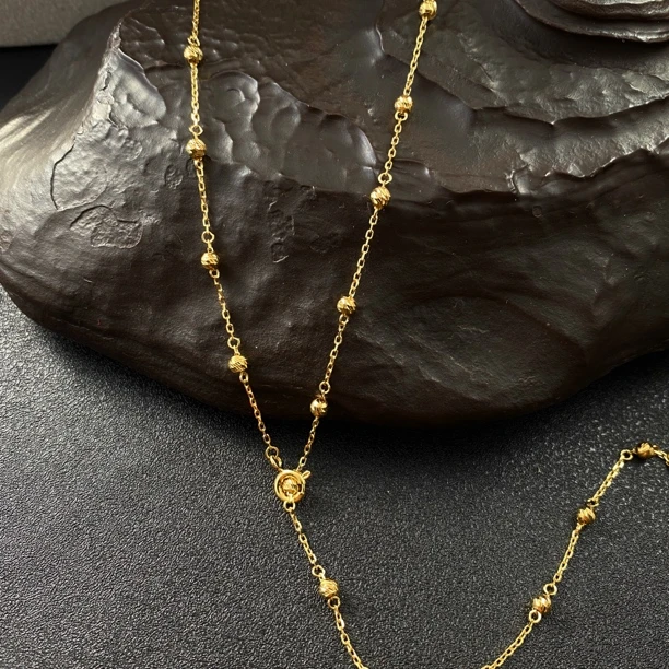 链子925银 银河星系 精致简约旋风珠满天星项链0519022