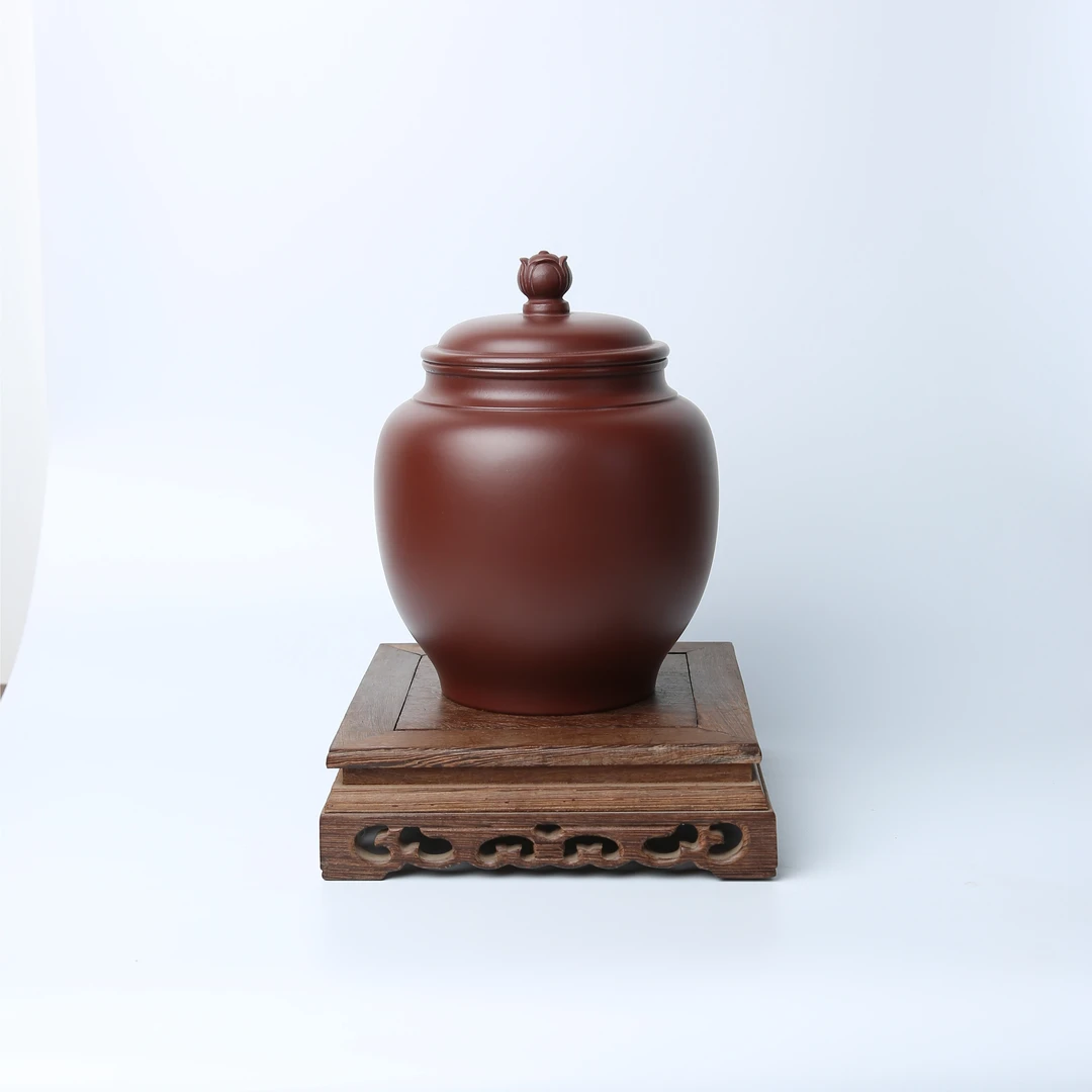 003 【花开见佛吸力茶叶罐】精品实用高档茶叶罐 家用储存茶叶罐