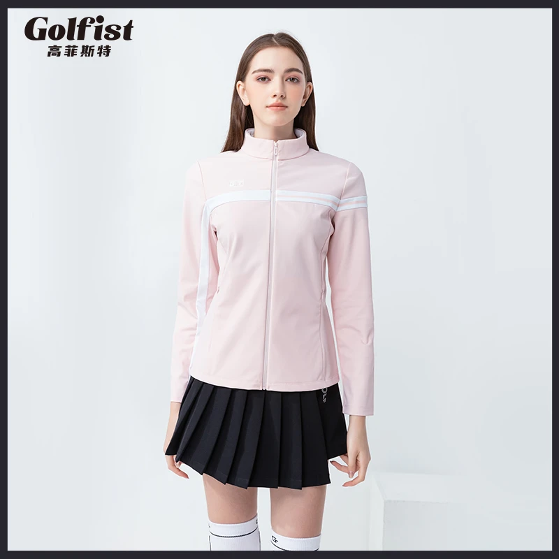 高尔夫女士秋冬季长袖防风外套新款运动舒适GOLF弹力上衣女装