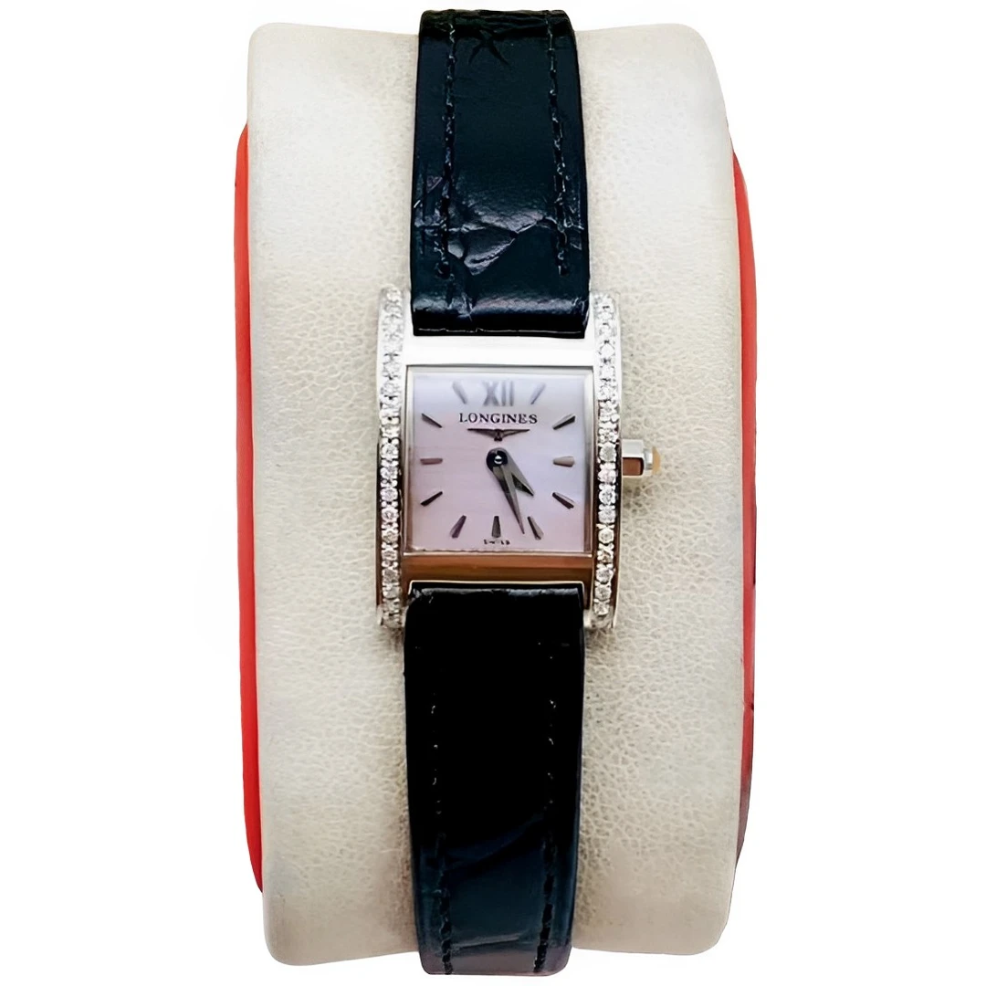 95新 Longines/浪琴 16*22盘 浪琴 后镶钻 时尚气质 石英女士手表