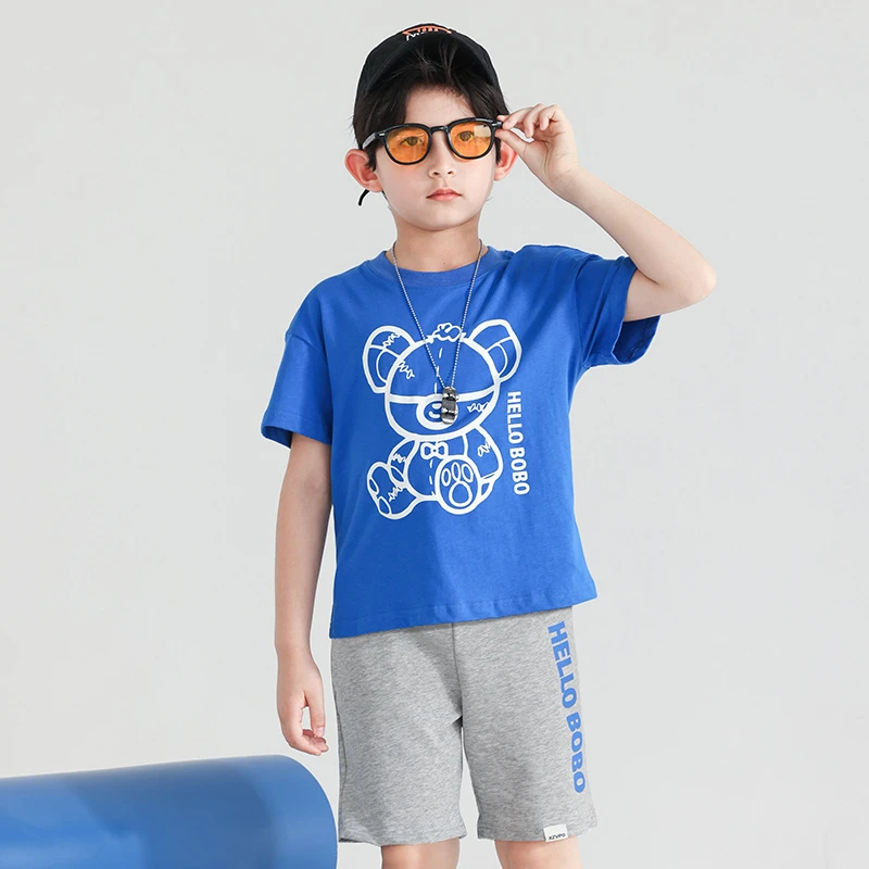 （87）儿童玩具熊熊上衣裤子套装MOKX20S14X-Y-ZC【清仓断码】