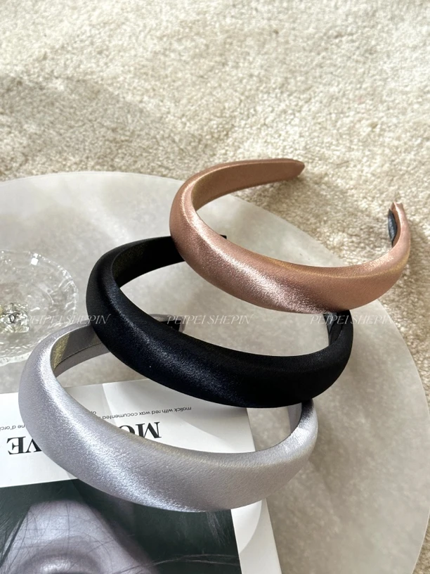 【PEI】心动/秋冬发箍气质百搭少女带标复古法式简约纯色甜美发饰