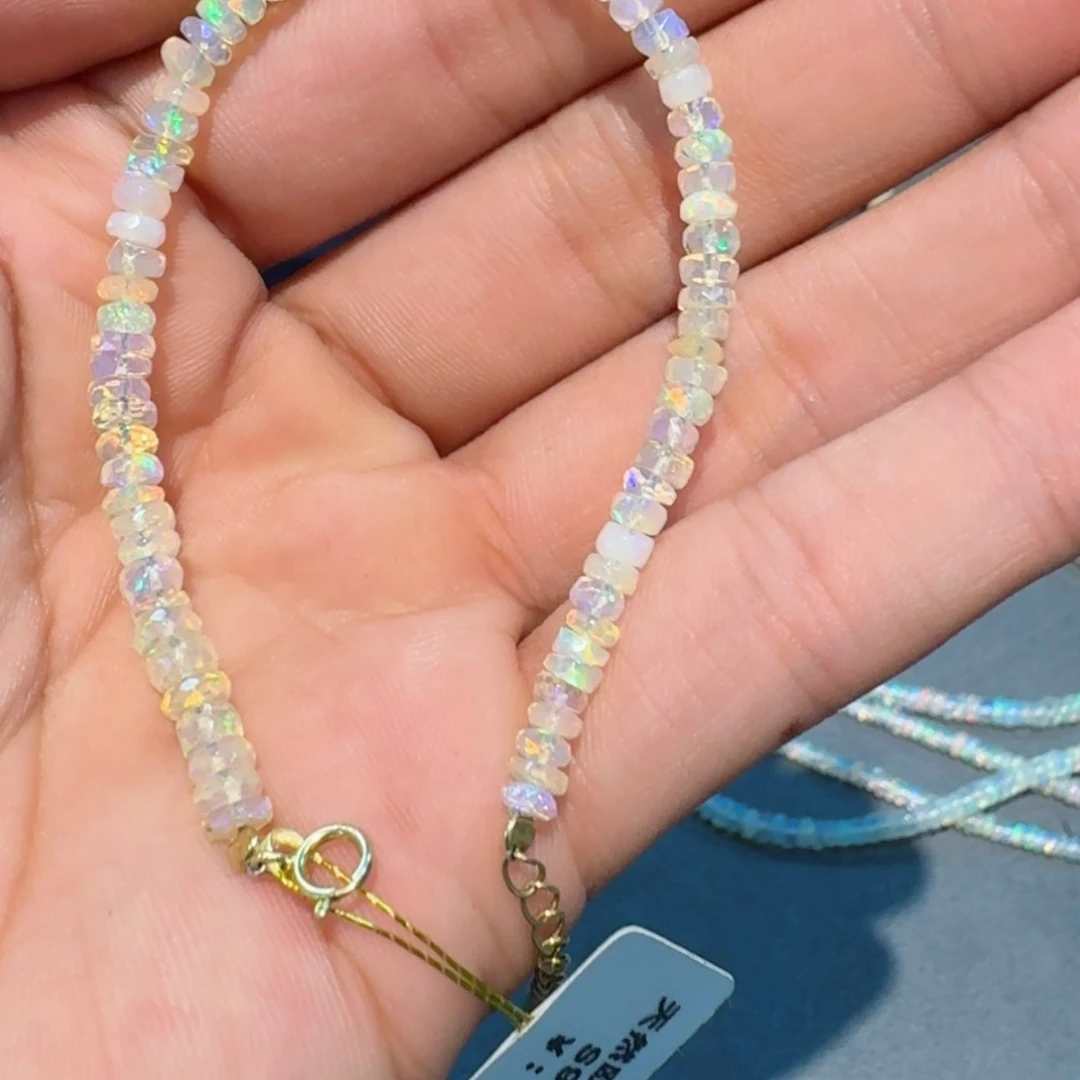 【闪购商品】欧泊手链银S925镶嵌V****e