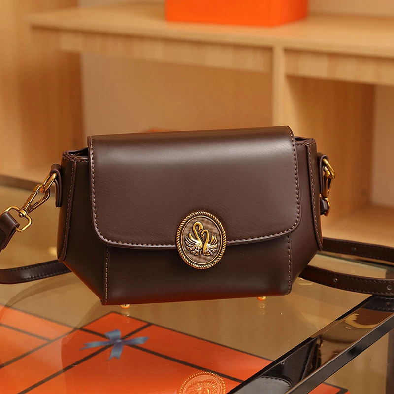 （22*15*9）新款洋气百搭单肩斜挎包气质轻奢女包复古小包 8896