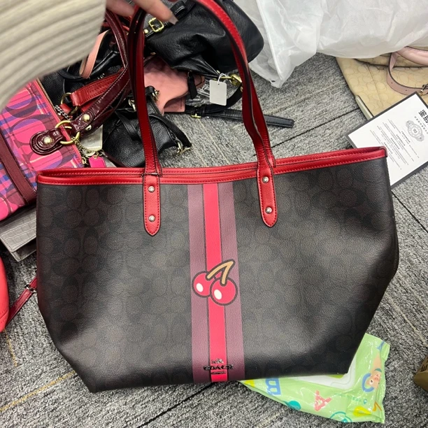 90新 COACH/蔻驰 蔻驰 双面托特包