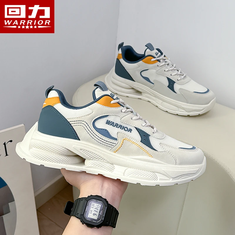 Warrior/回力情侣运动鞋子厚底增高透气老爹鞋秋季新款休闲鞋305