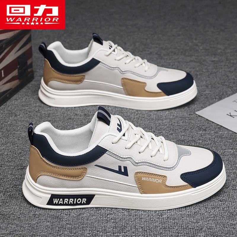 回力男鞋板鞋2025冬季男士百搭皮面防水耐脏增高休闲小白鞋子男款