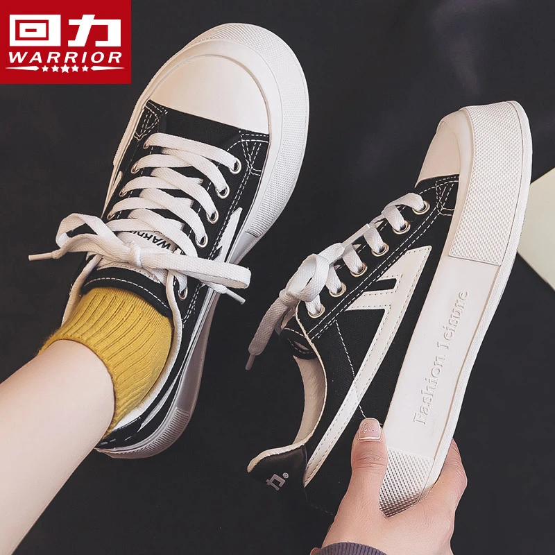 回力女鞋春季帆布鞋女2024春季新款厚底小白鞋百搭透气板鞋潮367