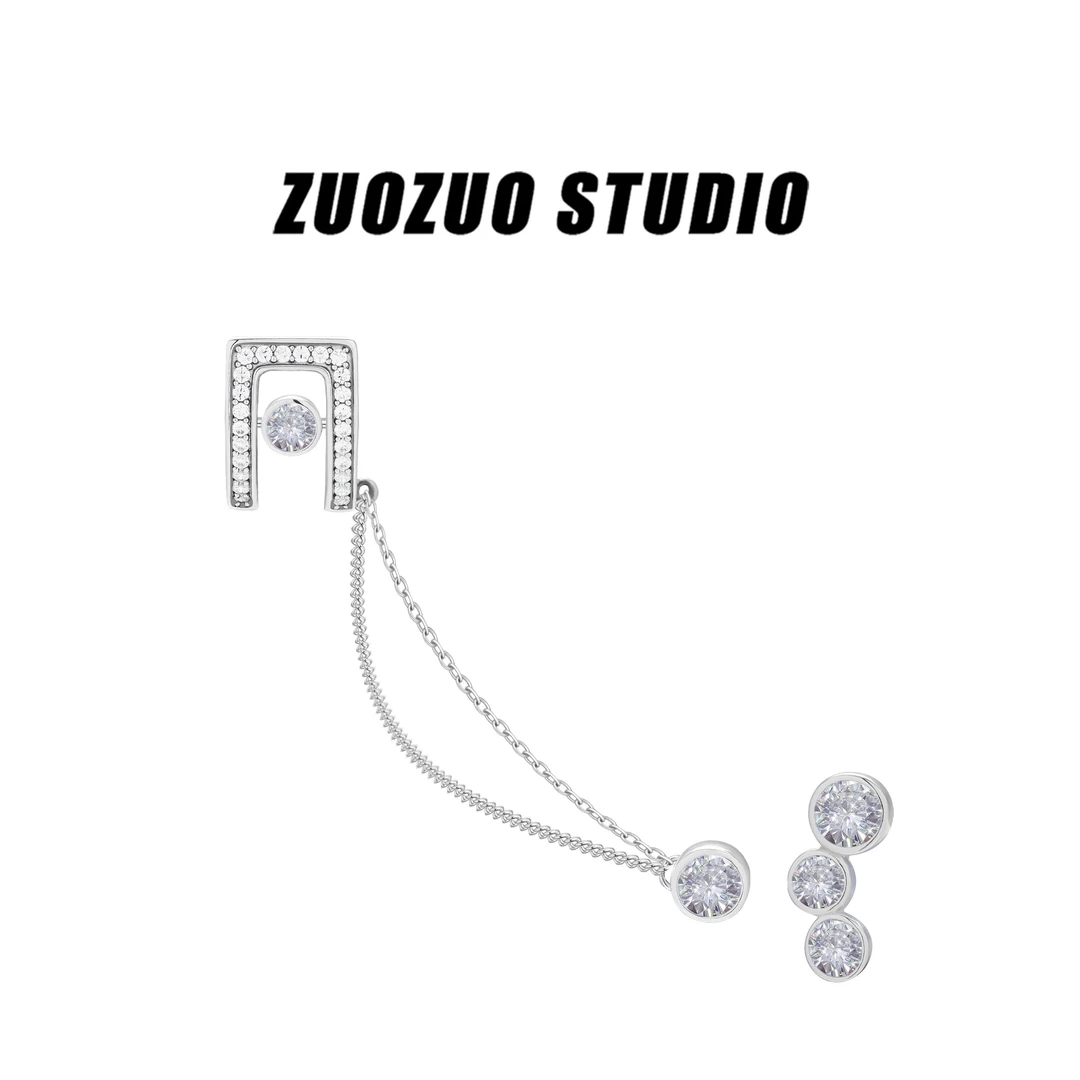 925银耳饰 【跳动的心】【专享】长款链条流苏AB款耳钉气质小众