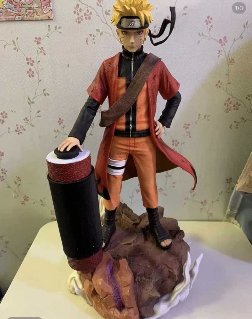 45cm鸣人佐助手办模型火影忍者动漫摆件桌面装饰