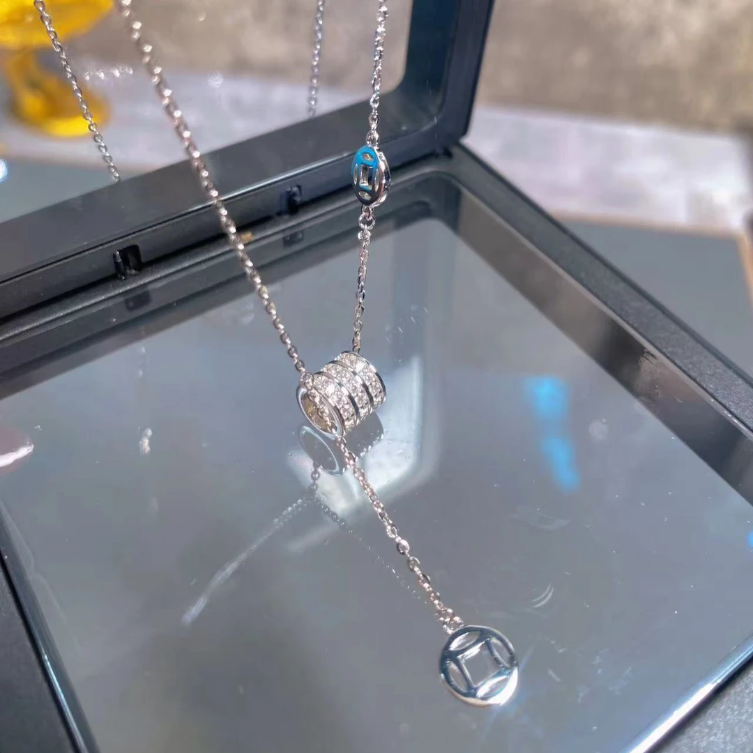 S925银气质小蛮腰气质小众设计项链（11446）